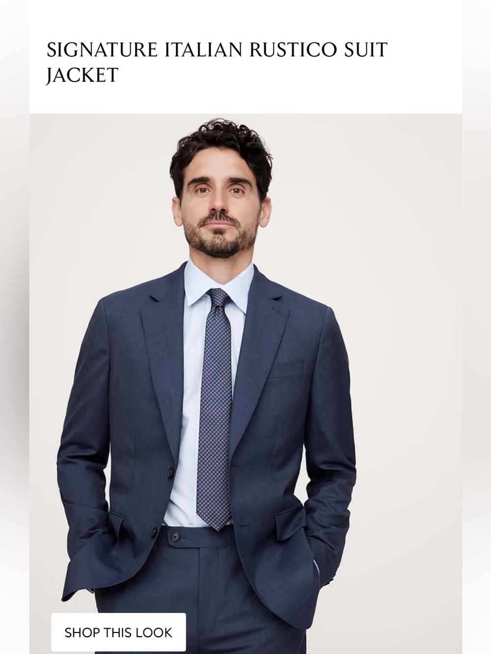 Signature Italian Rustico Suit Jacket & Pants